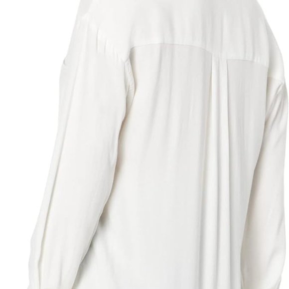 Cotton Jersey Button Down Shirt/Blouse - Picture 2 of 13